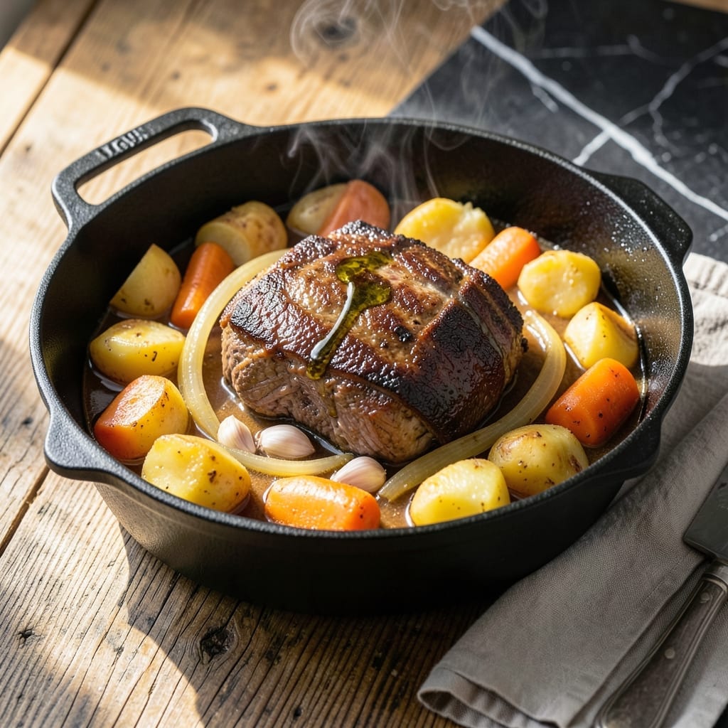Recipe For Pot Roast In A Slow Cooker: Melt-In-Your-Mouth Tenderness With Root Vegetables