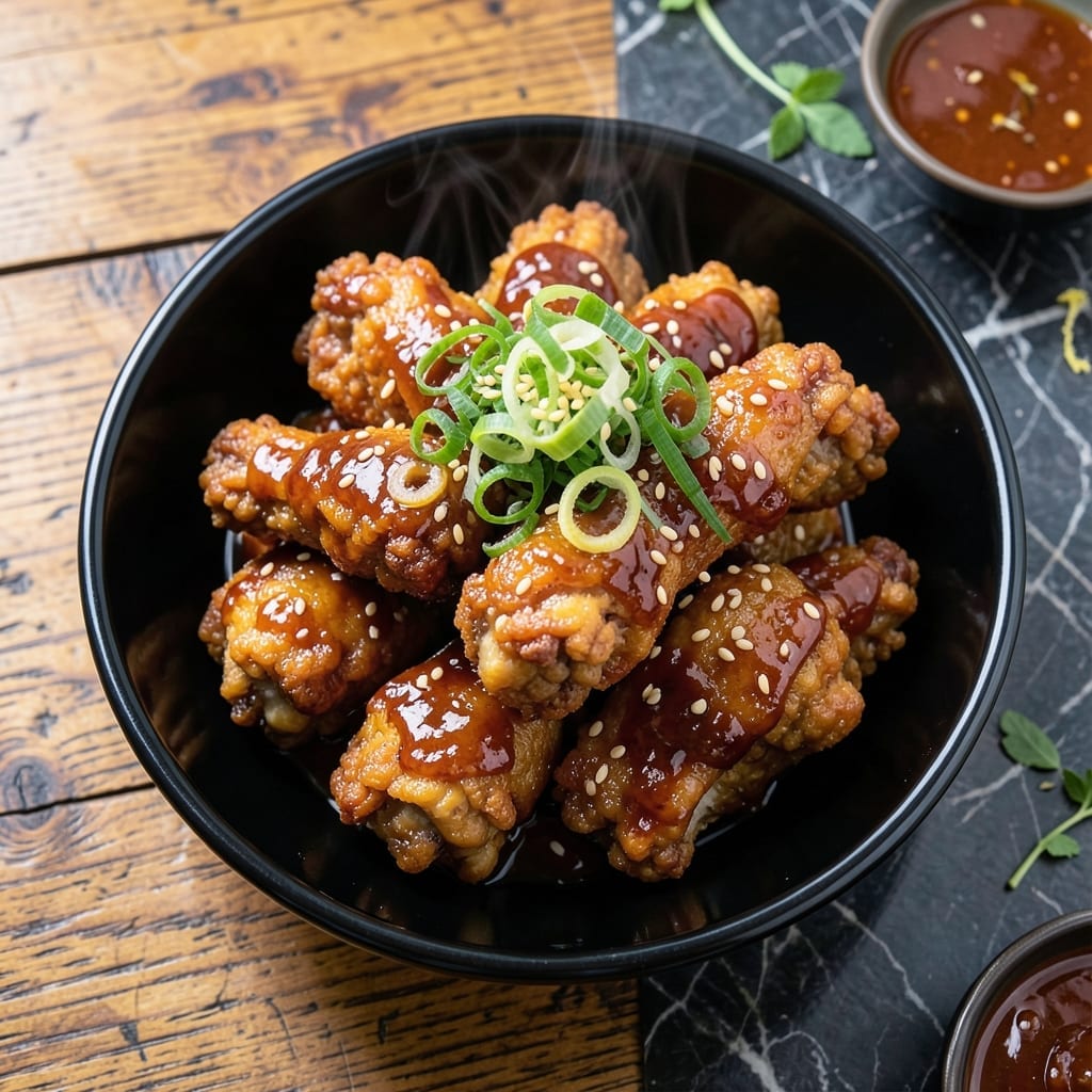 Korean Fried Chicken Recipe Dakgangjeong: Sweet and Spicy Double-Fried Crispiness