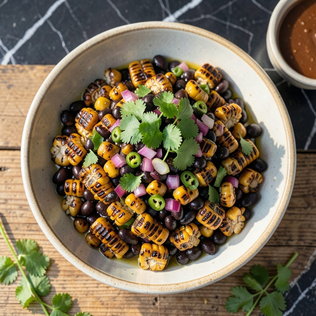 Grilled Corn And Black Bean Salsa Recipe: Charred Sweetness Meets Zesty Lime