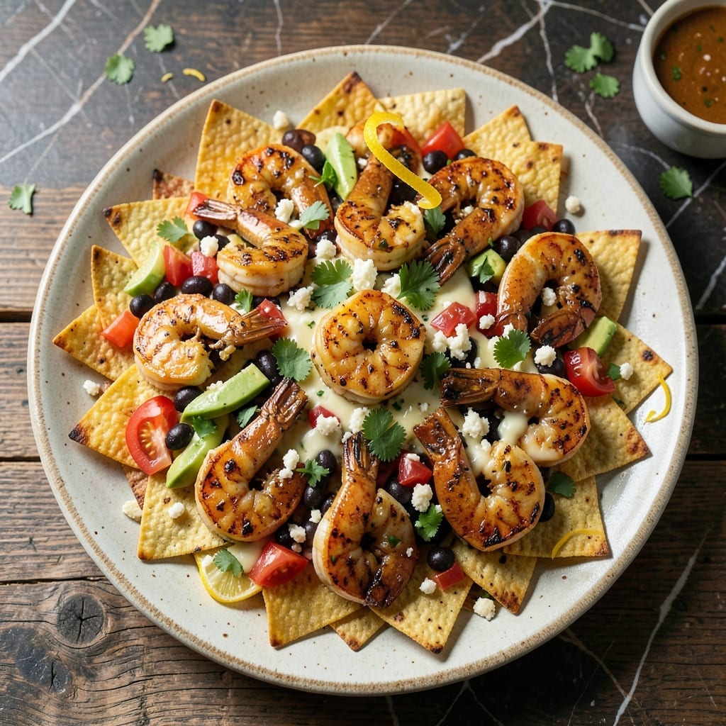 Grilled Shrimp Nachos Recipe: Spicy Zest and Cheesy Crunch