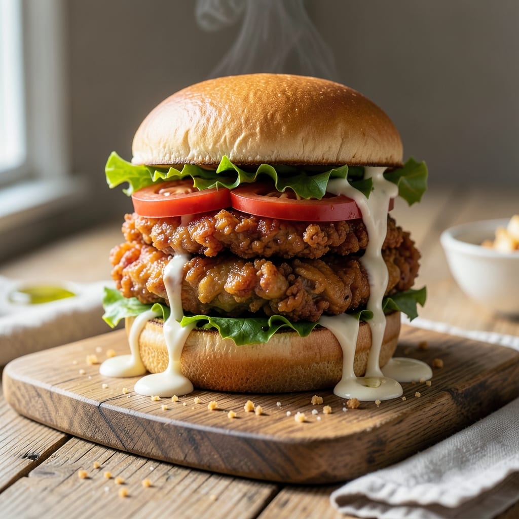 Fried Chicken Sandwich Recipe No Buttermilk: Pantry Staple Crispy Perfection