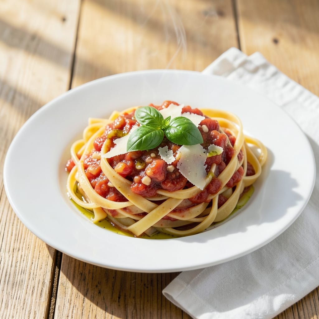 Fettuccine Recipe Tomato: Fresh Basil and Parmesan Infusion