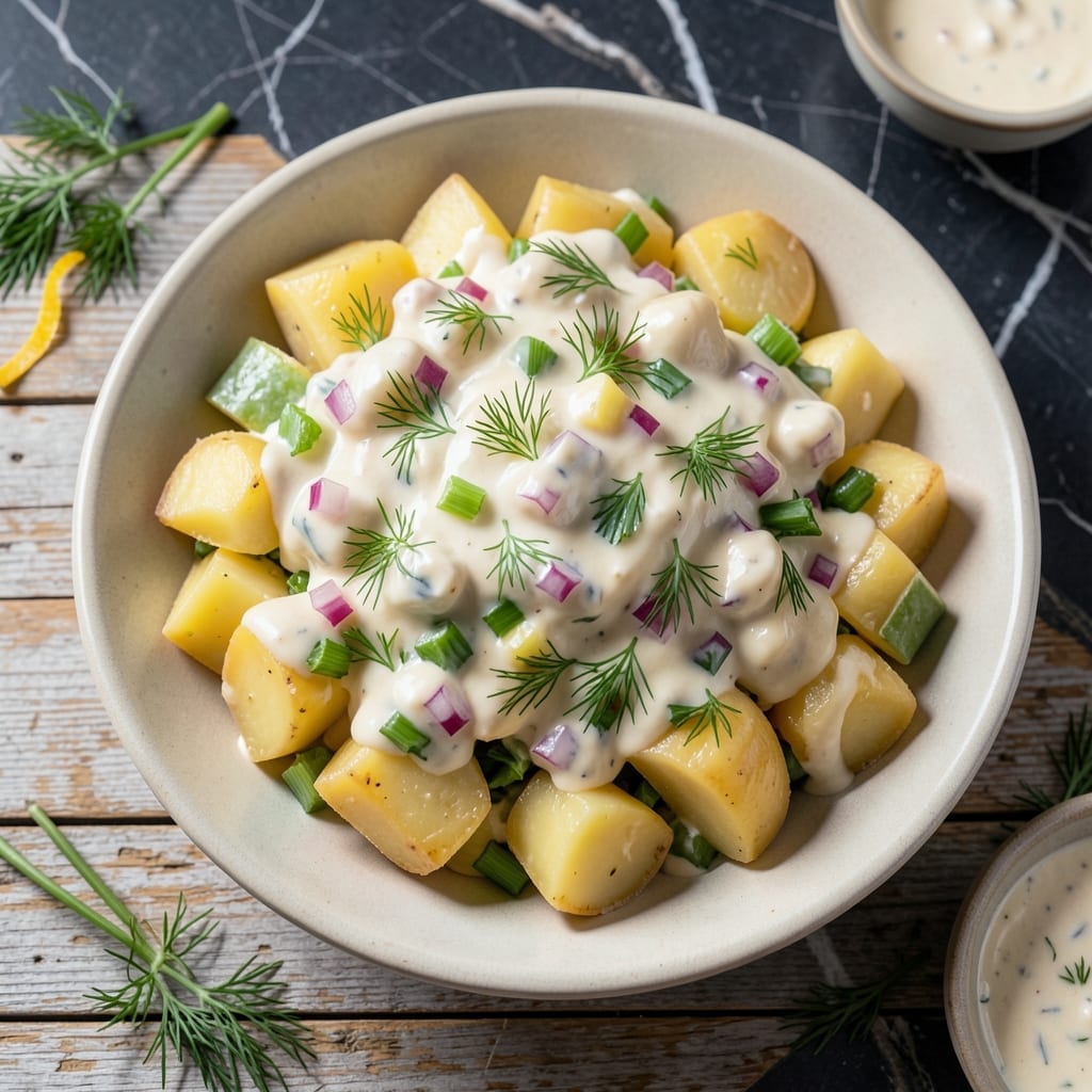 Potato Salad Recipe Sour Cream: Creamy Tang With Fresh Dill