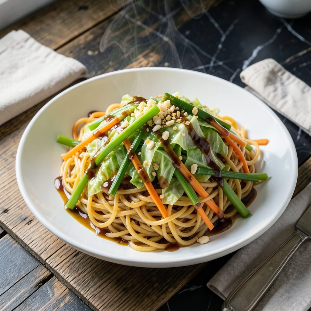 Mock Chow Mein Recipe: Stir-Fried Noodles with Crunchy Veggies