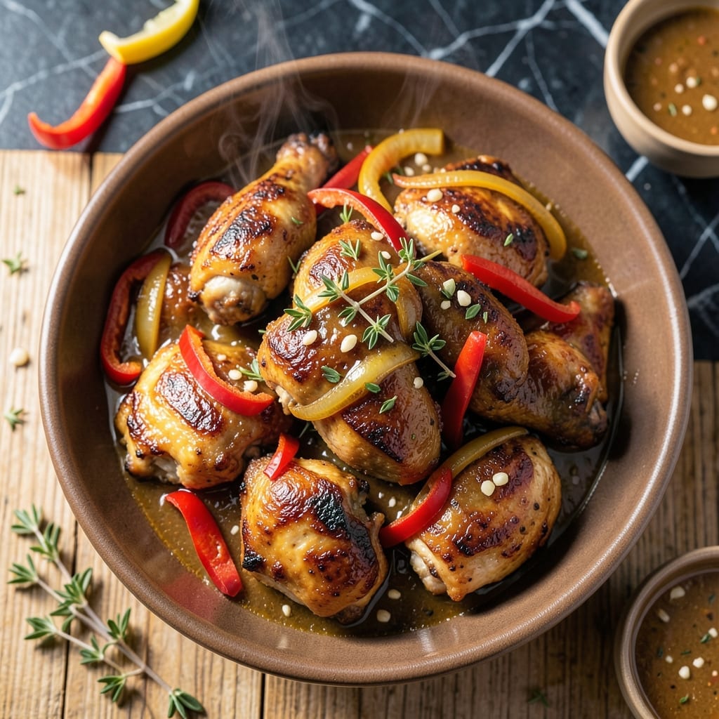 Jamaican Brown Stew Chicken Recipe Original Flava: Island Spices in Rich Gravy