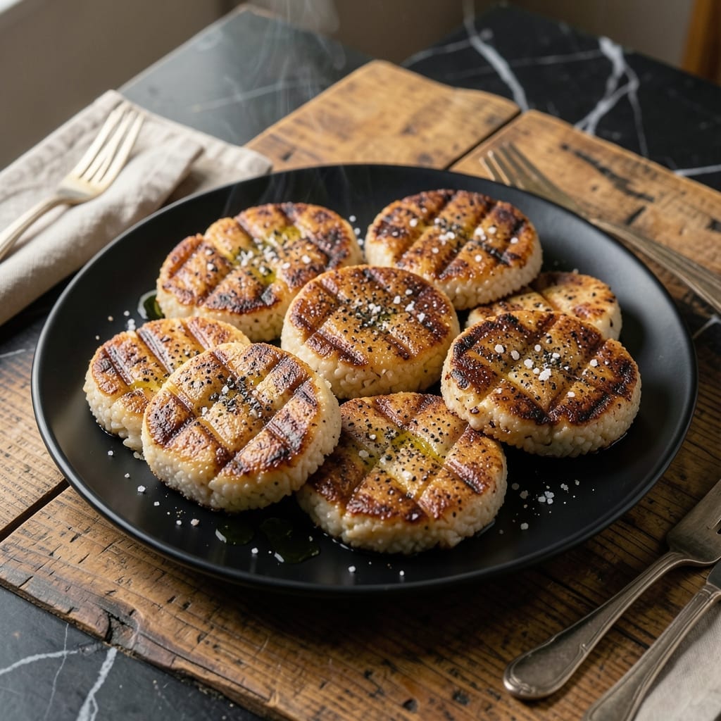 Grilled Rice Cake Recipe: Smoky Crispness with Charred Edges