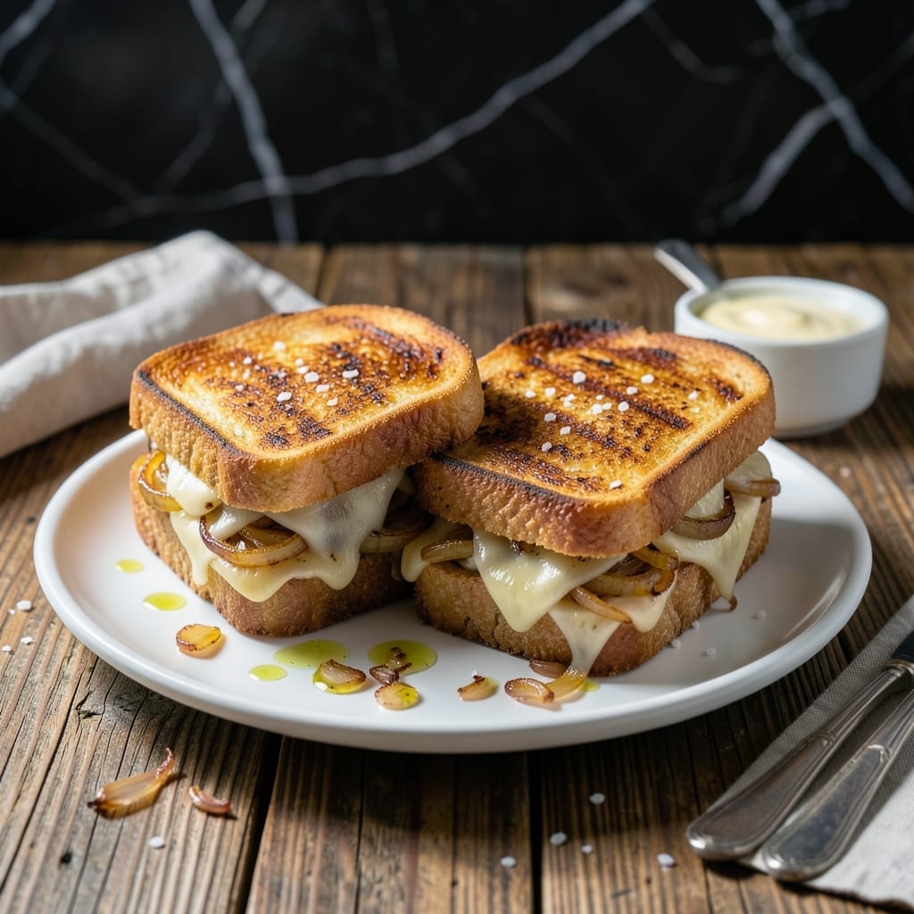 Asiago Grilled Cheese Recipe: Nutty Sharpness With Caramelized Onions
