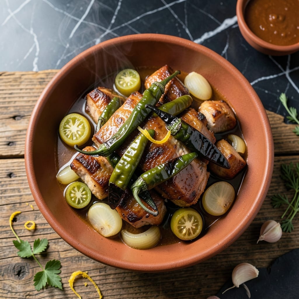 Santiago's Green Chili Recipe: Hatch Pepper Heat With Pork and Tomatillo Depth
