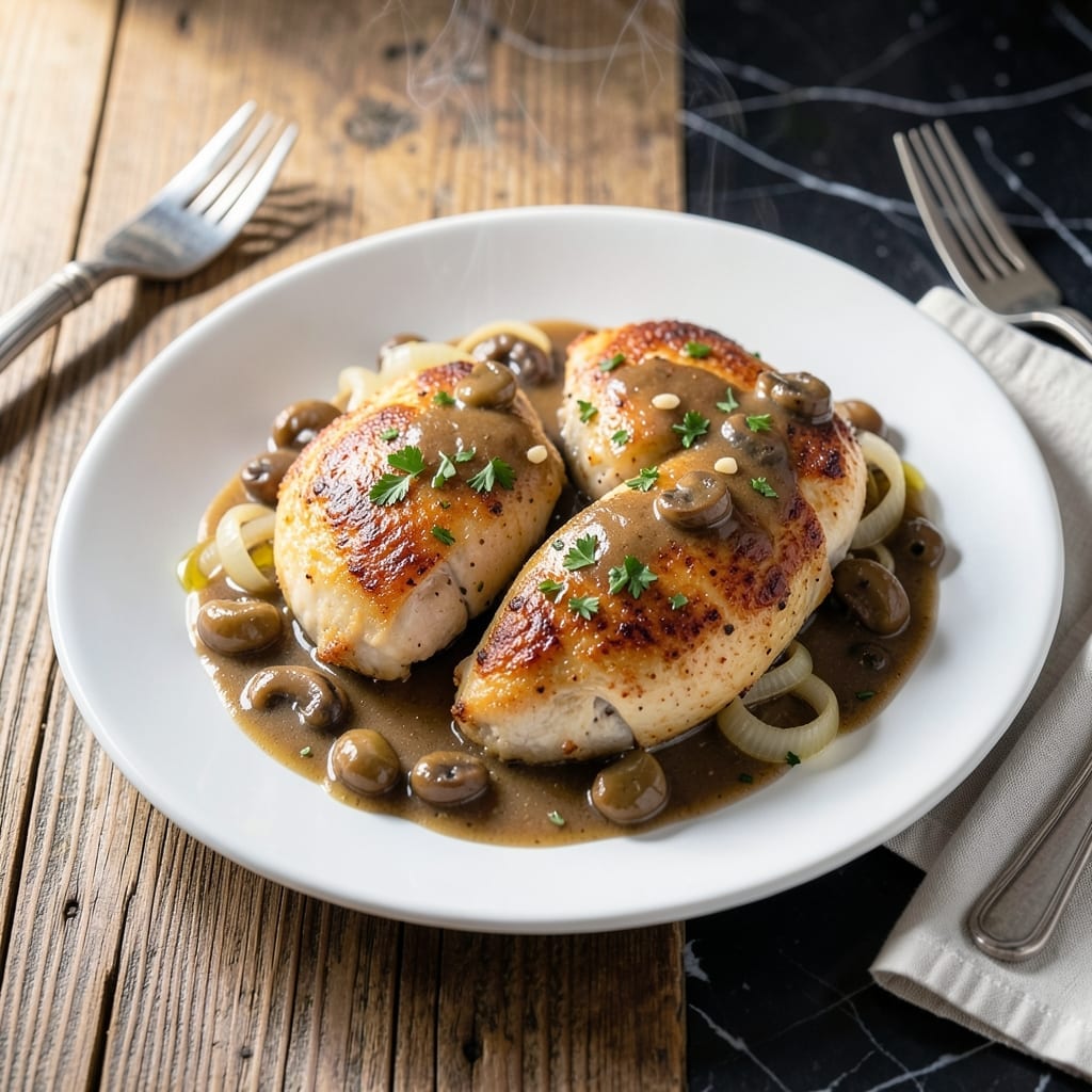 Applebees Smothered Chicken Recipe: Copycat Melted Cheese and Mushroom Sauce