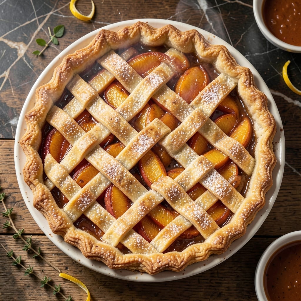 Recipe for Peach Pie Made With Canned Peaches: Flaky Crust and Sweet Summer Flavor