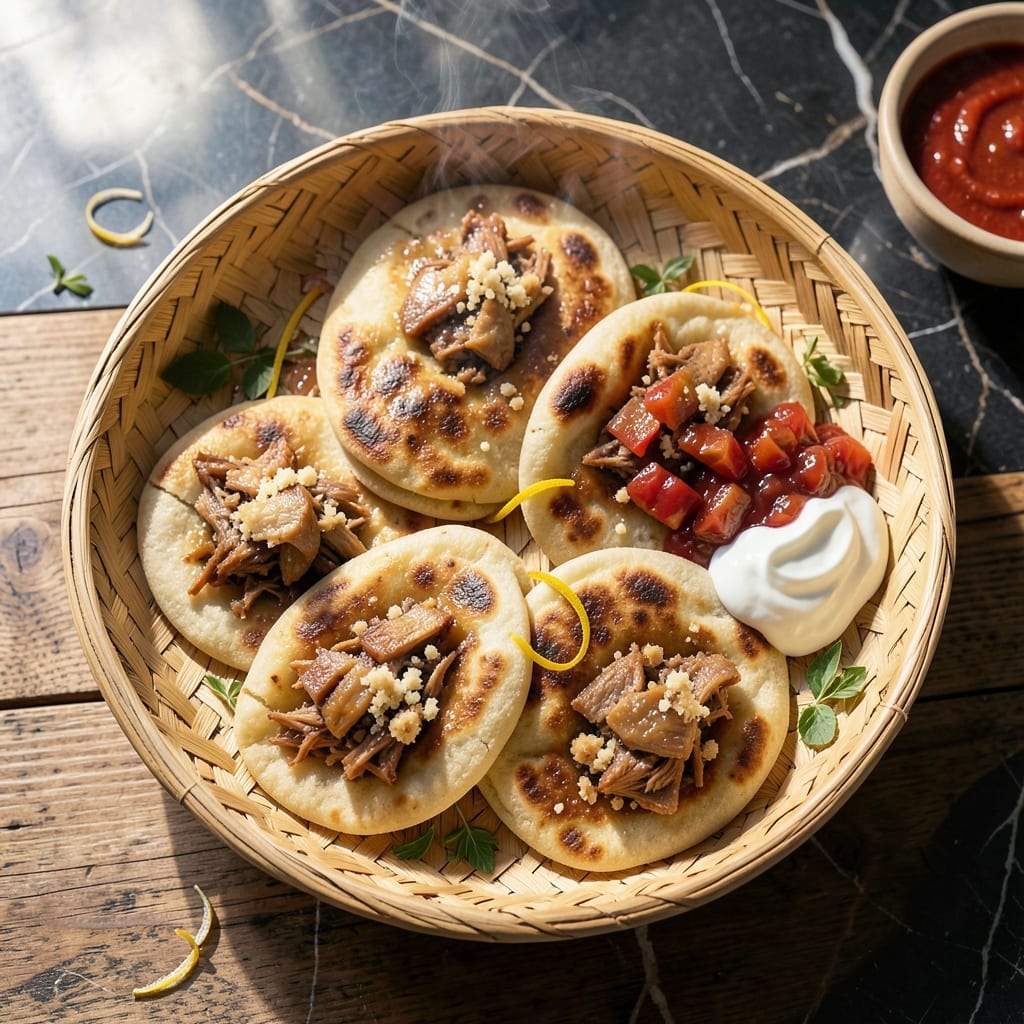Chicken Pupusa Recipe: Cheese-Stuffed Salvadoran Street Food