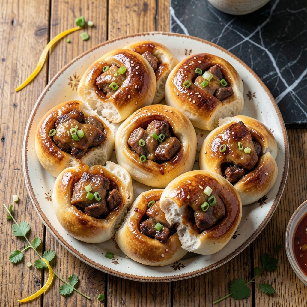 Baked Barbecue Pork Buns Recipe: Pillowy Soft With Smoky Sweet Filling
