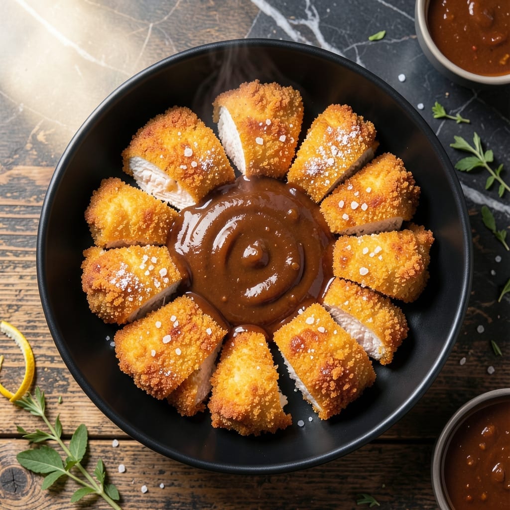 Chicken Nuggets Barbecue Sauce Recipe: Crispy Bites With Homemade Tangy Glaze