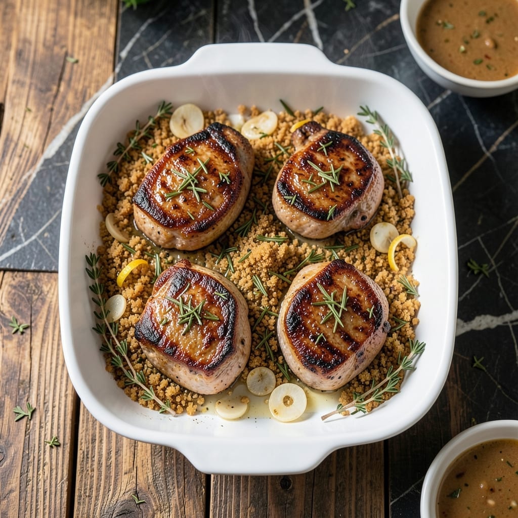 Recipe for Moist Pork Chops in Oven: Brine-Infused Juiciness With Herb Crust