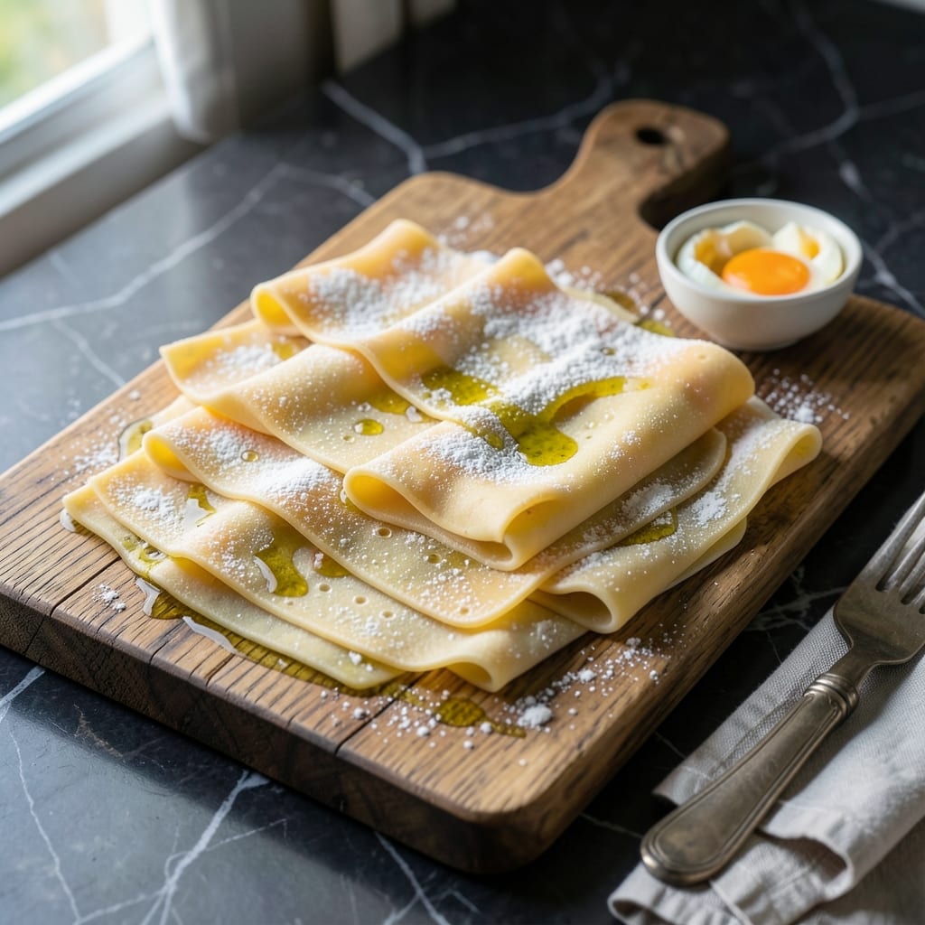 Lasagna Noodle Recipe Without Pasta Machine: Hand-Rolled Thin and Tender Sheets