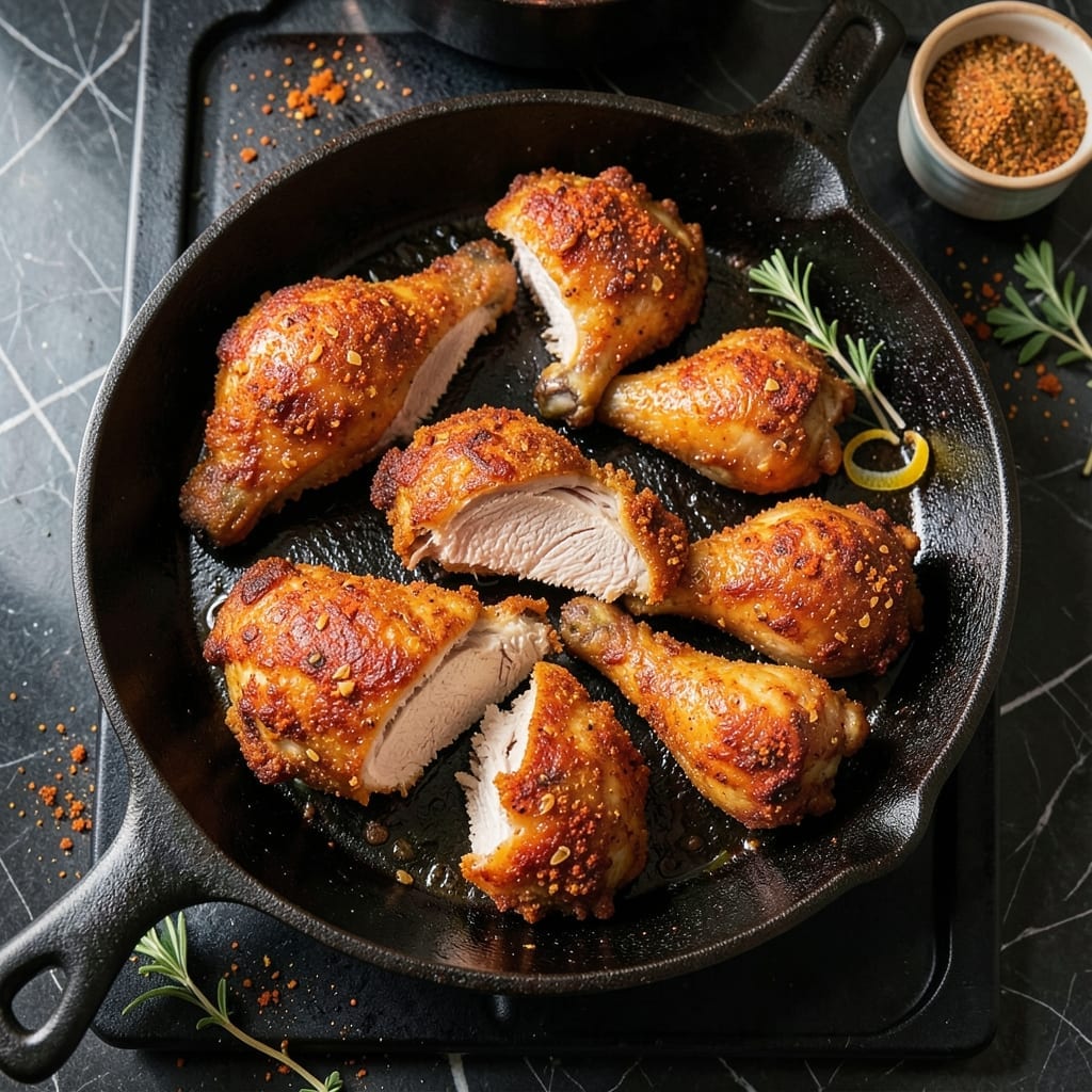 Easy Fried Chicken Recipe on Stove: Golden Crispy Skin Without Deep Fryer