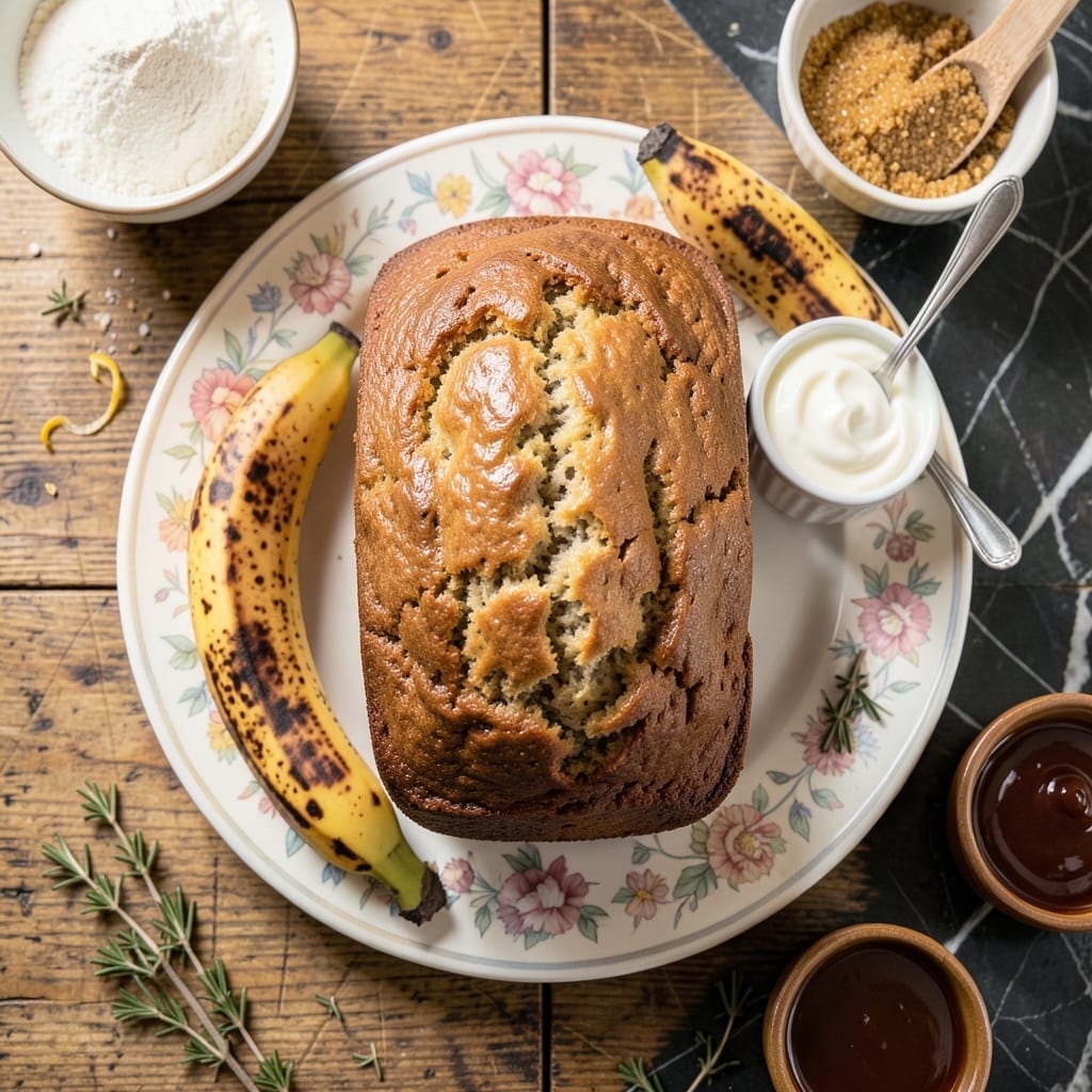 Low Fat Banana Bread Recipe With Greek Yogurt: Moist Loaf With Protein Boost