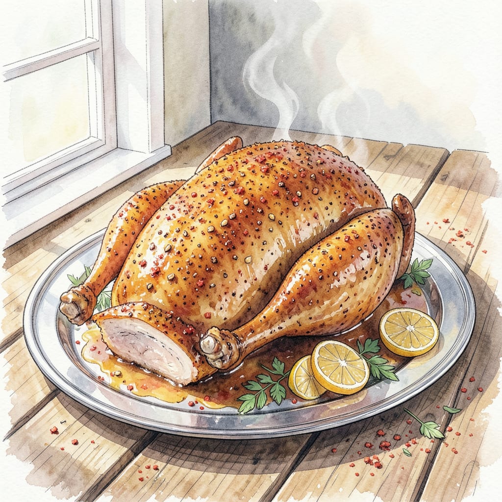 Deep Fried Cajun Turkey Recipe: Spicy Southern Showstopper illustration with key details