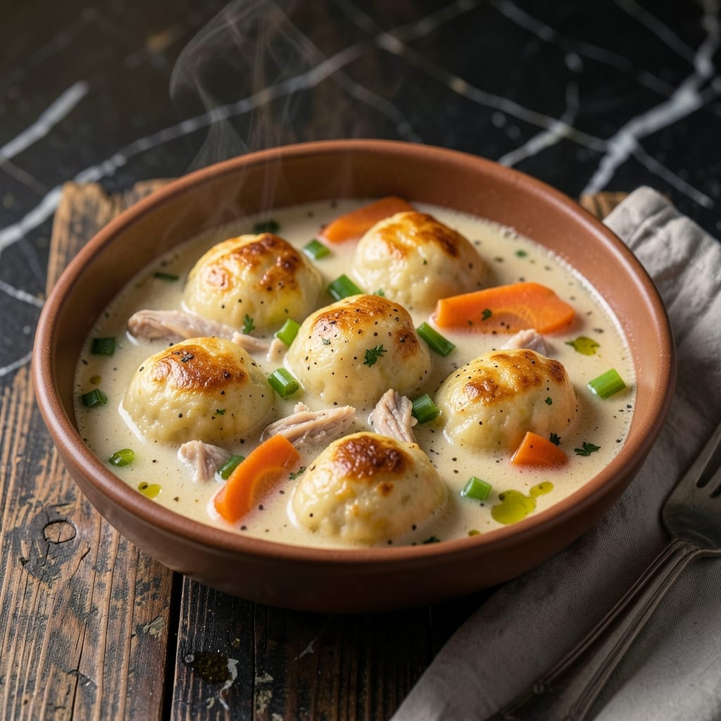Homemade Chicken And Dumplings Recipe From Scratch: Grandma's Fluffy Pockets in Rich Broth