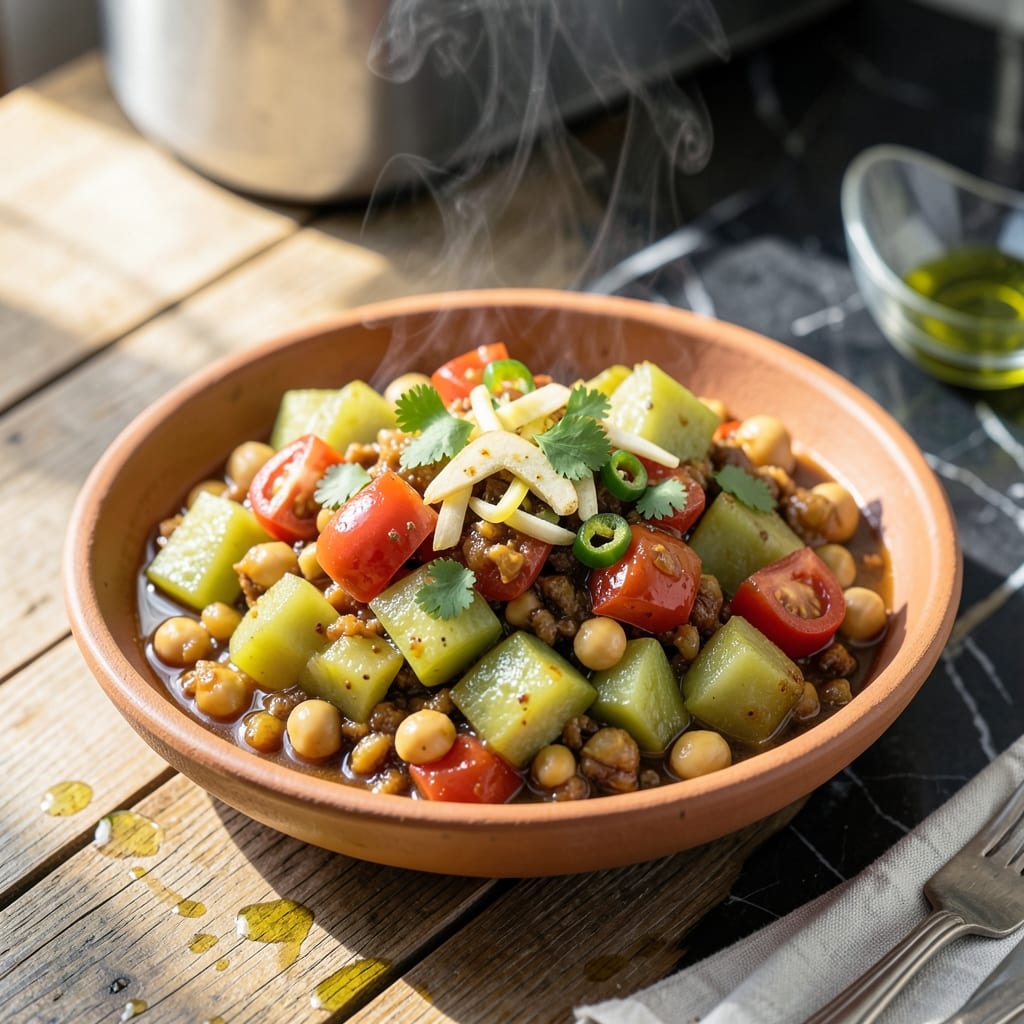 Dudhi Chana Shaak Recipe Instant Pot: Spiced Bottle Gourd and Chickpea Stew in Minutes