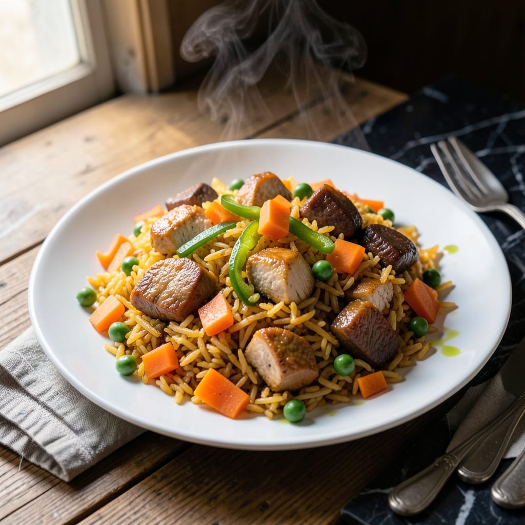 Fried Rice Recipe Nigerian Style: Spiced Jollof-Infused One-Pot Delight