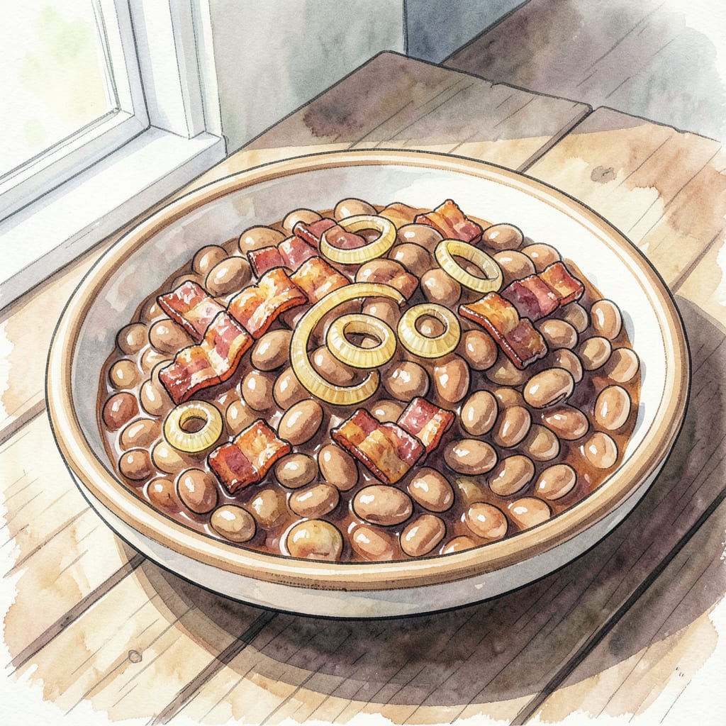 Dickey's BBQ Pit Beans Recipe: Smoky Flavor in Every Bite example with annotations