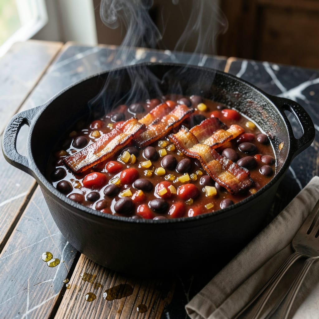 Comprehensive Dinosaur BBQ Beans Recipe: Smoky Sweet Sauce With Bacon Depth visual reference