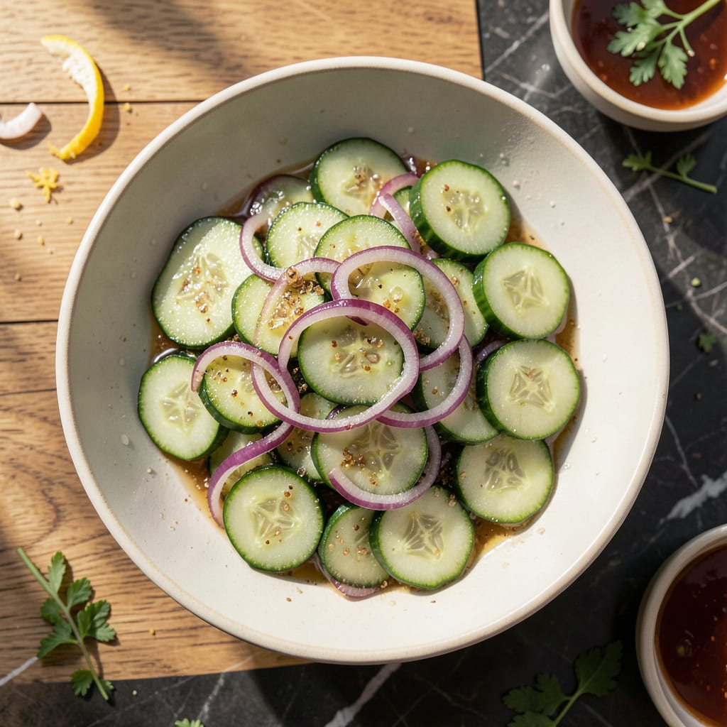 Comprehensive Dinosaur BBQ Cucumber Salad Recipe: Tangy Crunch With a Smoky Kick visual reference