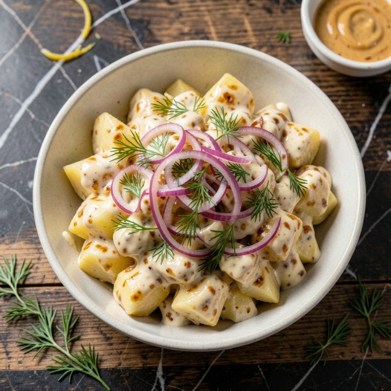 Complete Dinosaur BBQ Harlem Potato Salad Recipe: Tangy Mustard and Dill Infusion overview image