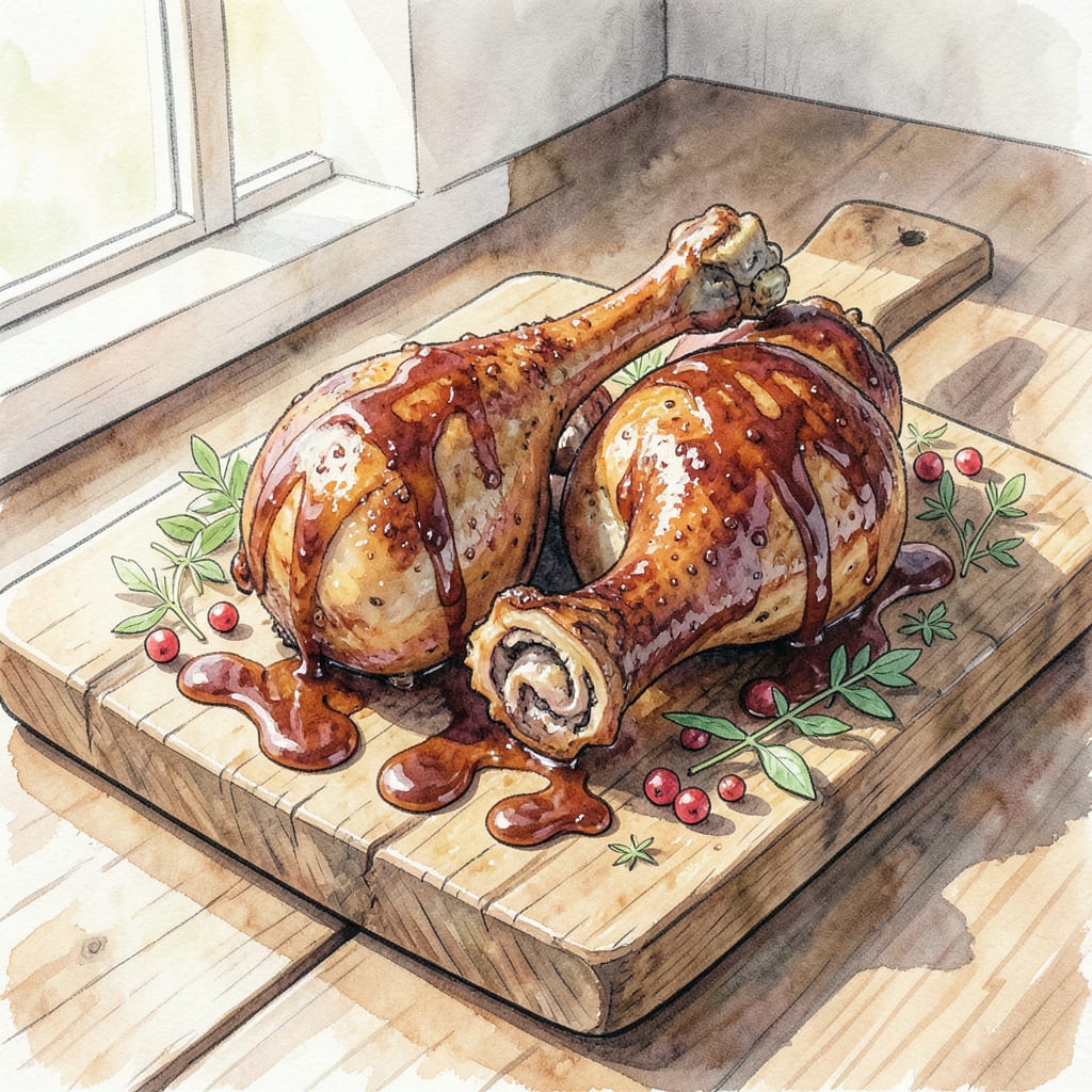 Disney Style Turkey Legs BBQ Recipe: Smoky BBQ Feast in Minutes detailed visual guide