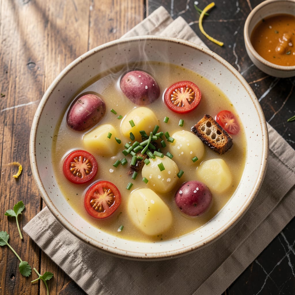 do you have to peel potatoes for soup illustration with key details