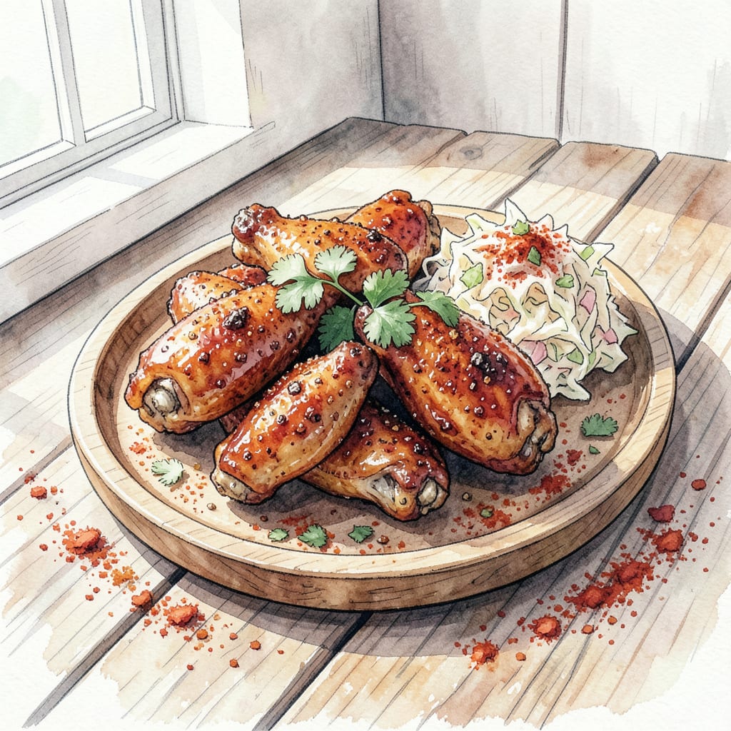 Dry Rub BBQ Wings Recipe: Finger Licking Spice in Every Bite example with annotations