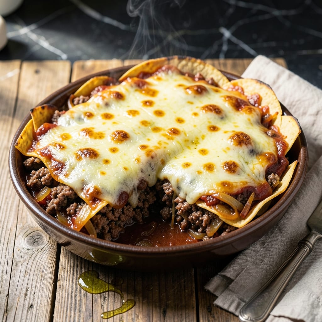 Enchilada Pie Recipe Ground Beef: Layered Tex-Mex Feast in One Pan