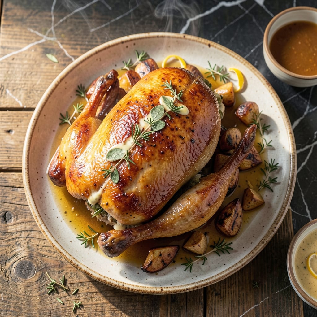 Turkey Supreme Recipe: Golden-Baked Indulgence With Savory Stuffing
