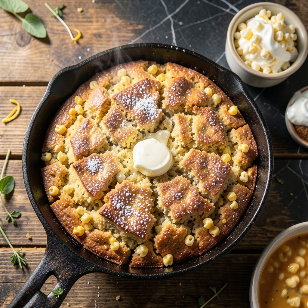 Jiffy Cornbread With Creamed Corn and Sour Cream Recipe: Ultra Moist and Rich