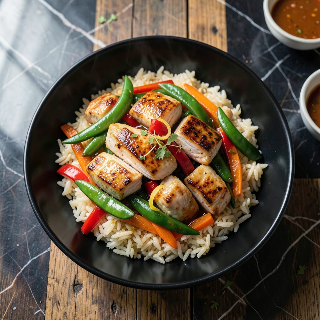 Recipe for Chicken Stir Fry With Frozen Vegetables and Rice: Weeknight-Friendly Wok Magic
