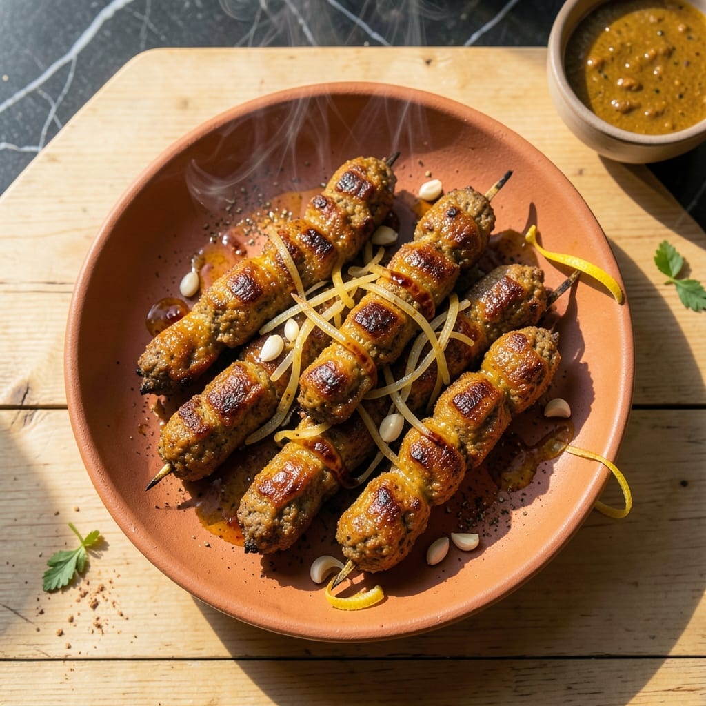 Ground Beef Kebab Recipe Persian: Skewered Spices With Charred Aroma