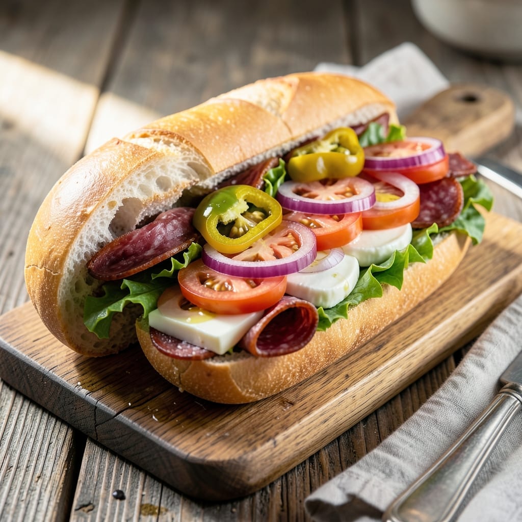 Italian Hoagie Recipe: Loaded With Meats, Cheeses, and Garden-Fresh Veggies