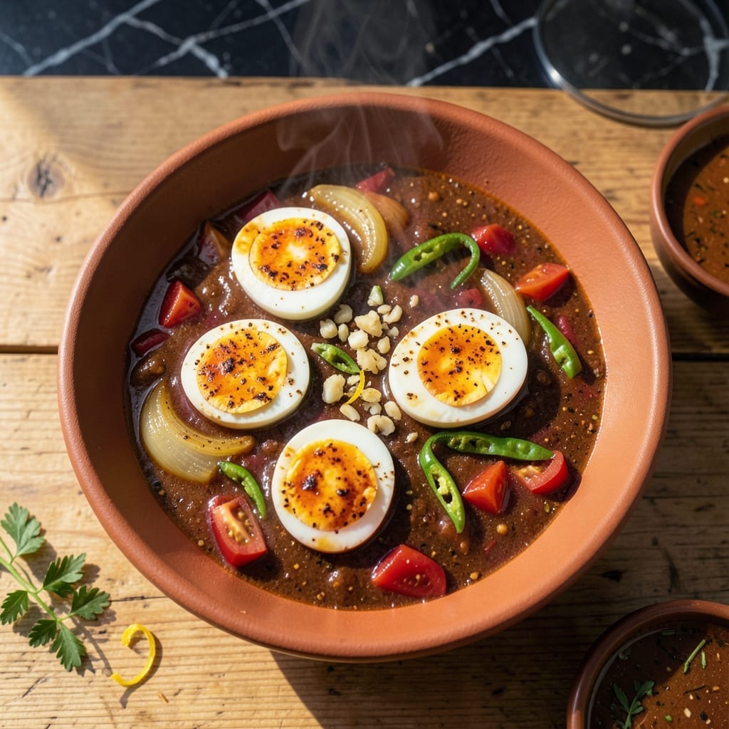Recipe for Anda Curry: North Indian Spiced Egg Delight