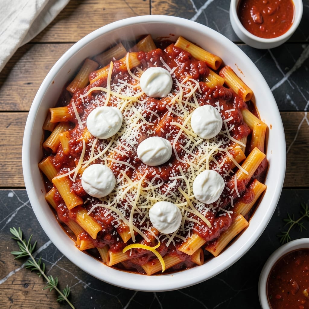 San Giorgio Baked Ziti Recipe on Box: Box-Inspired Cheesy Layers