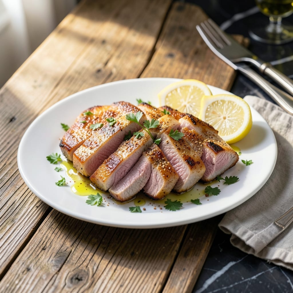 Recipe for Boneless Pork Sirloin Cutlets: Pan-Seared to Juicy Tenderness