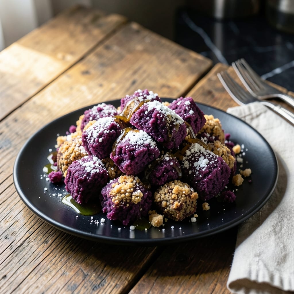 Ube Polvoron Recipe: Purple Yam Shortbread Crumbles