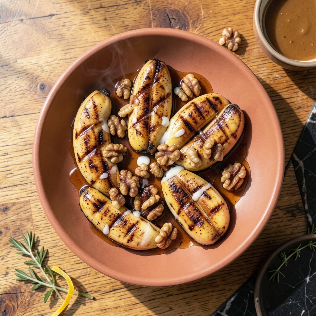 Grilled Banana Dessert Recipe: Caramelized Sweetness With Cinnamon Swirl