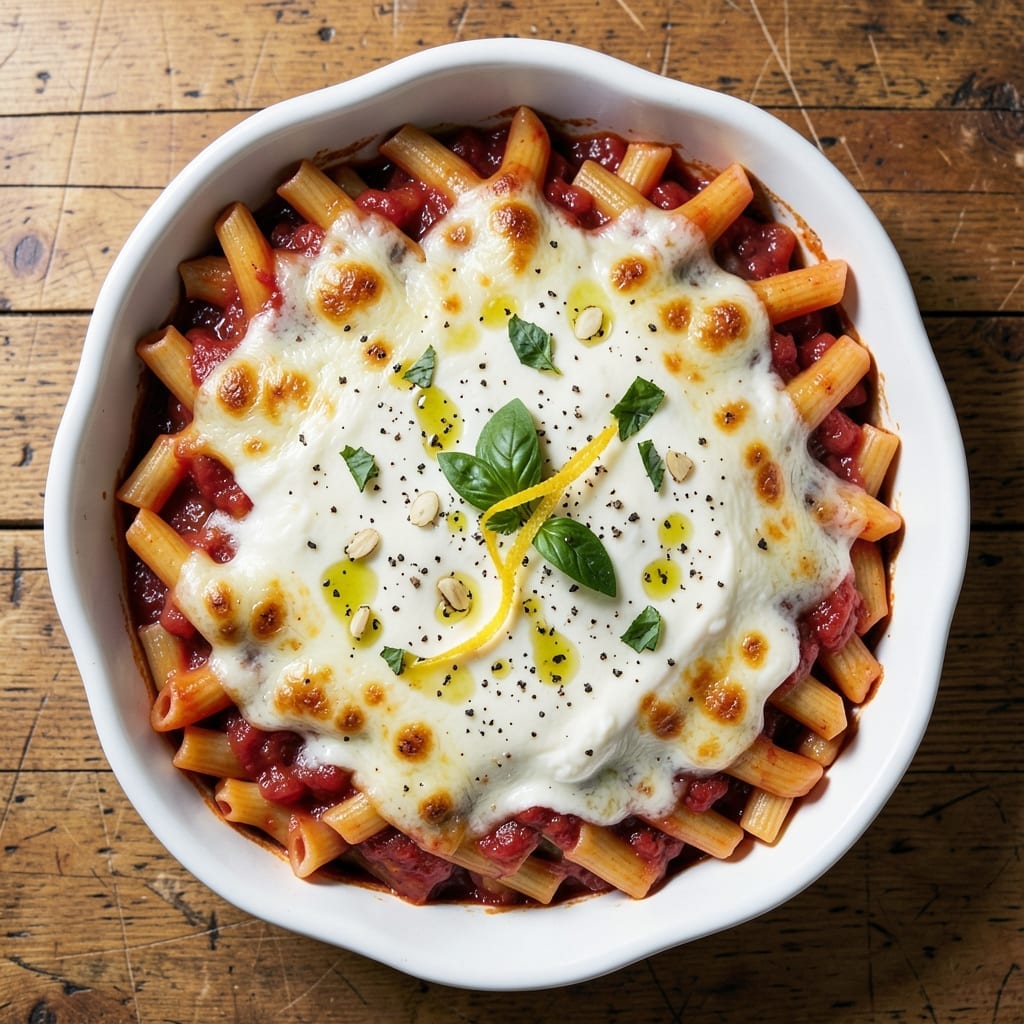 Baked Ziti Recipe Ina Garten: Three-Cheese Indulgence With Crispy Topping