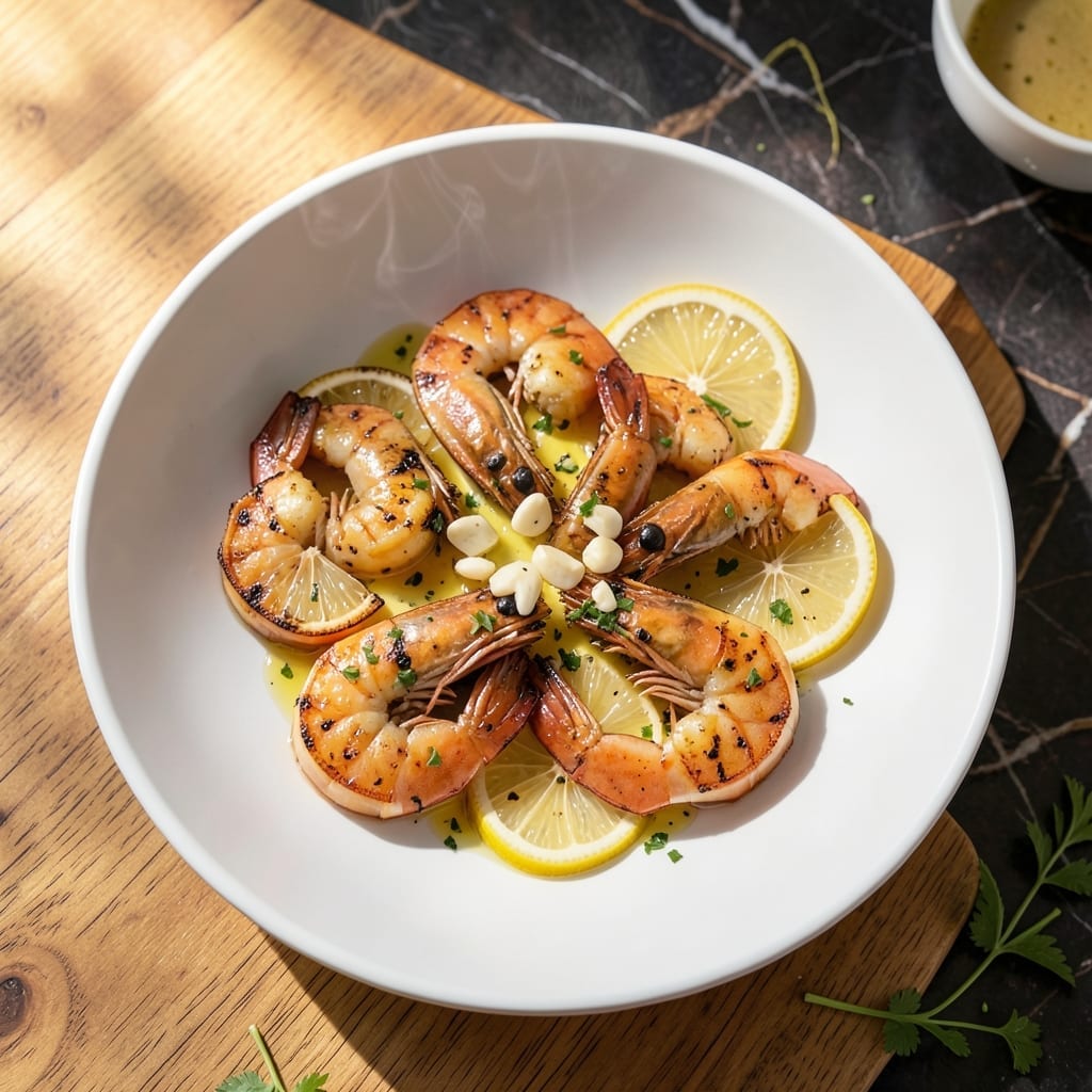 Grilled Lemon Shrimp Recipe: Zesty Char with Garlic Butter Baste