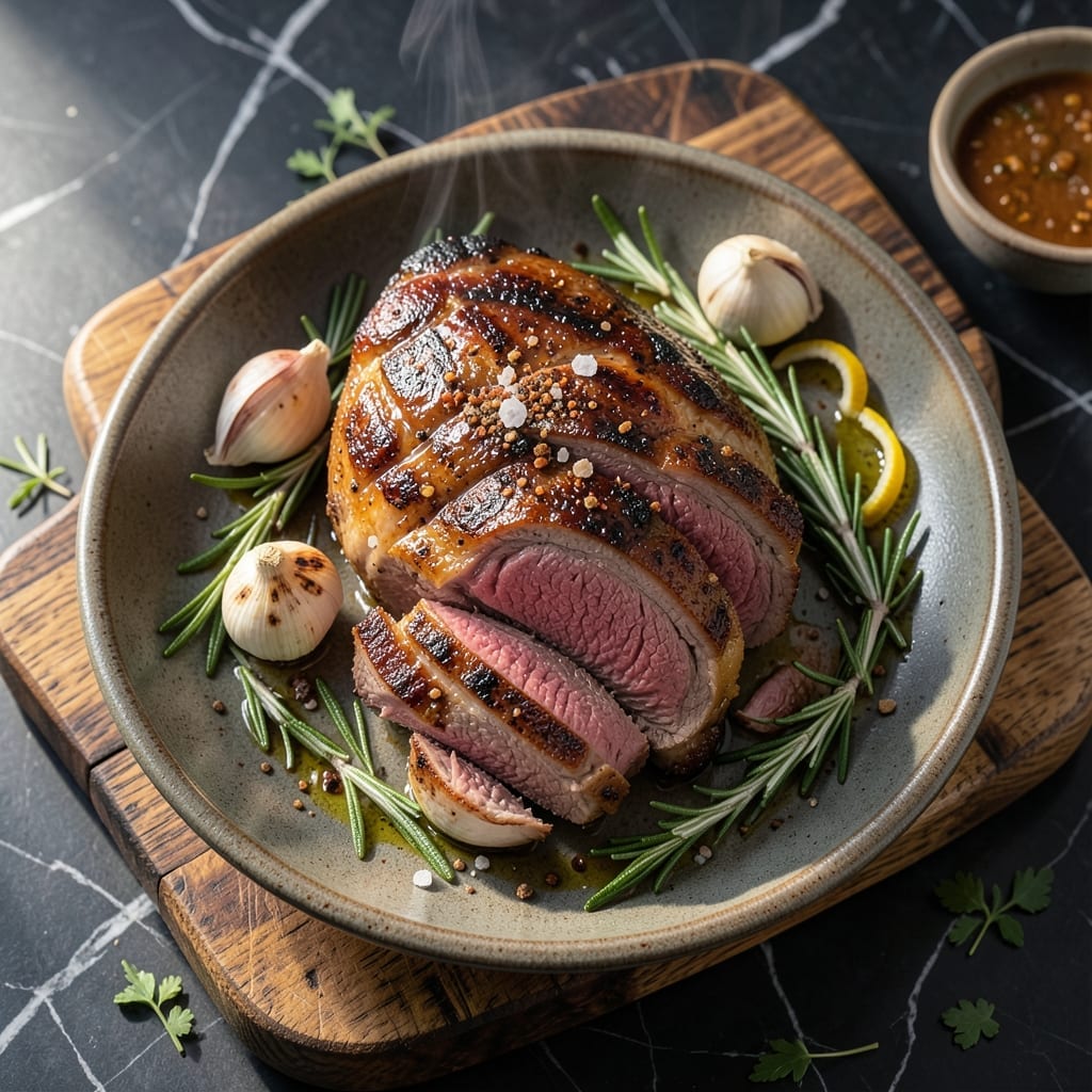 Beef Shoulder Roast Recipe Grill: Open-Flame Infused with Garlic and Rosemary