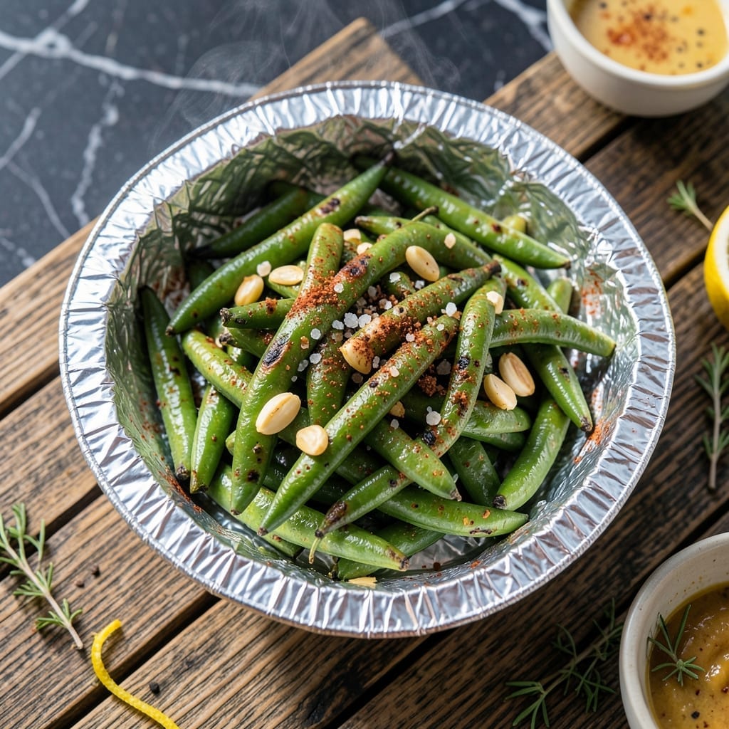 Recipe For Green Beans On The Grill In Foil: Smoky Char With Crisp-Tender Bites