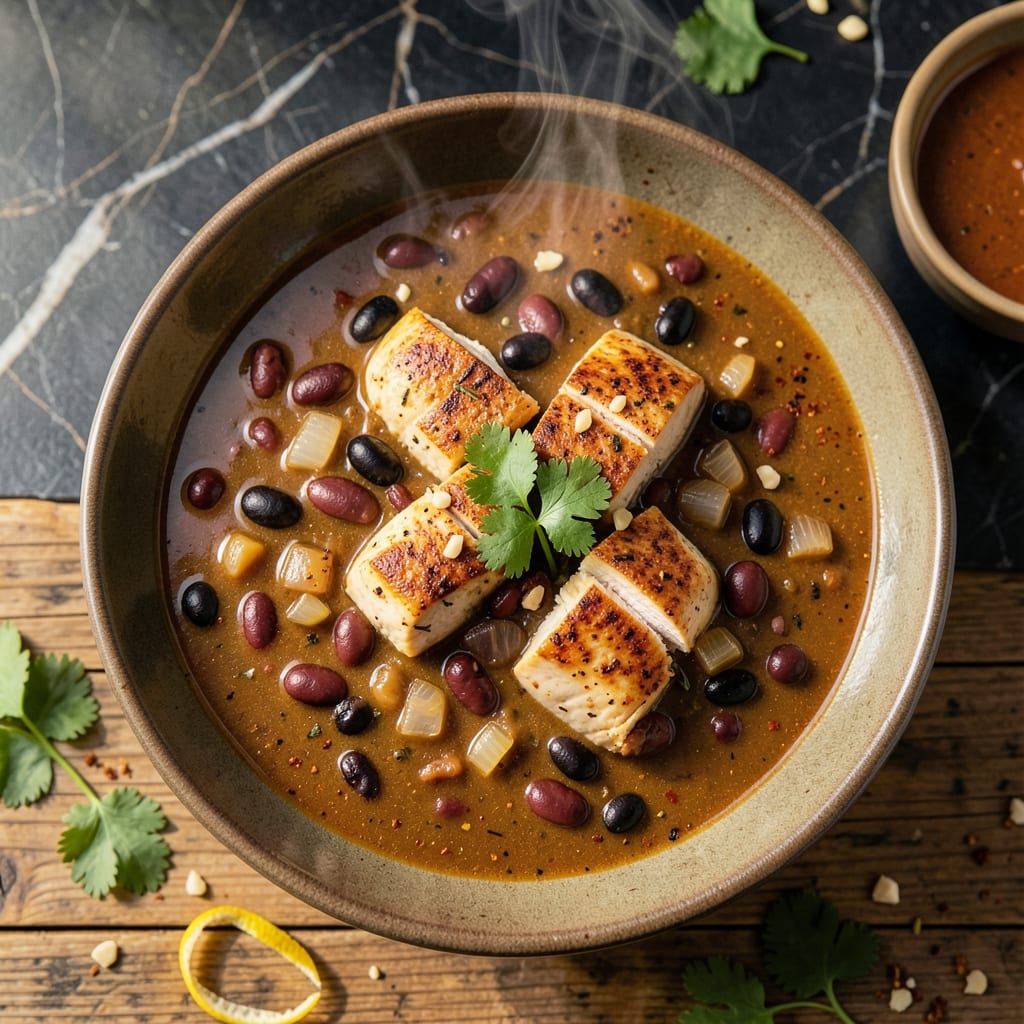 Recipe for Chicken Chili With Beans: Hearty Southwestern Warmth in a Bowl
