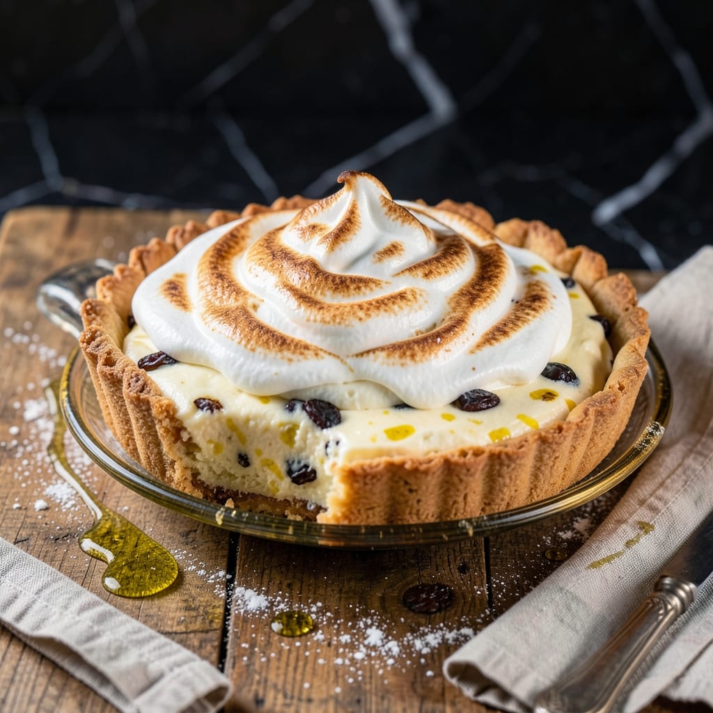 Italian Cream Pie Recipe: Vanilla Custard Layers with Coconut Topping