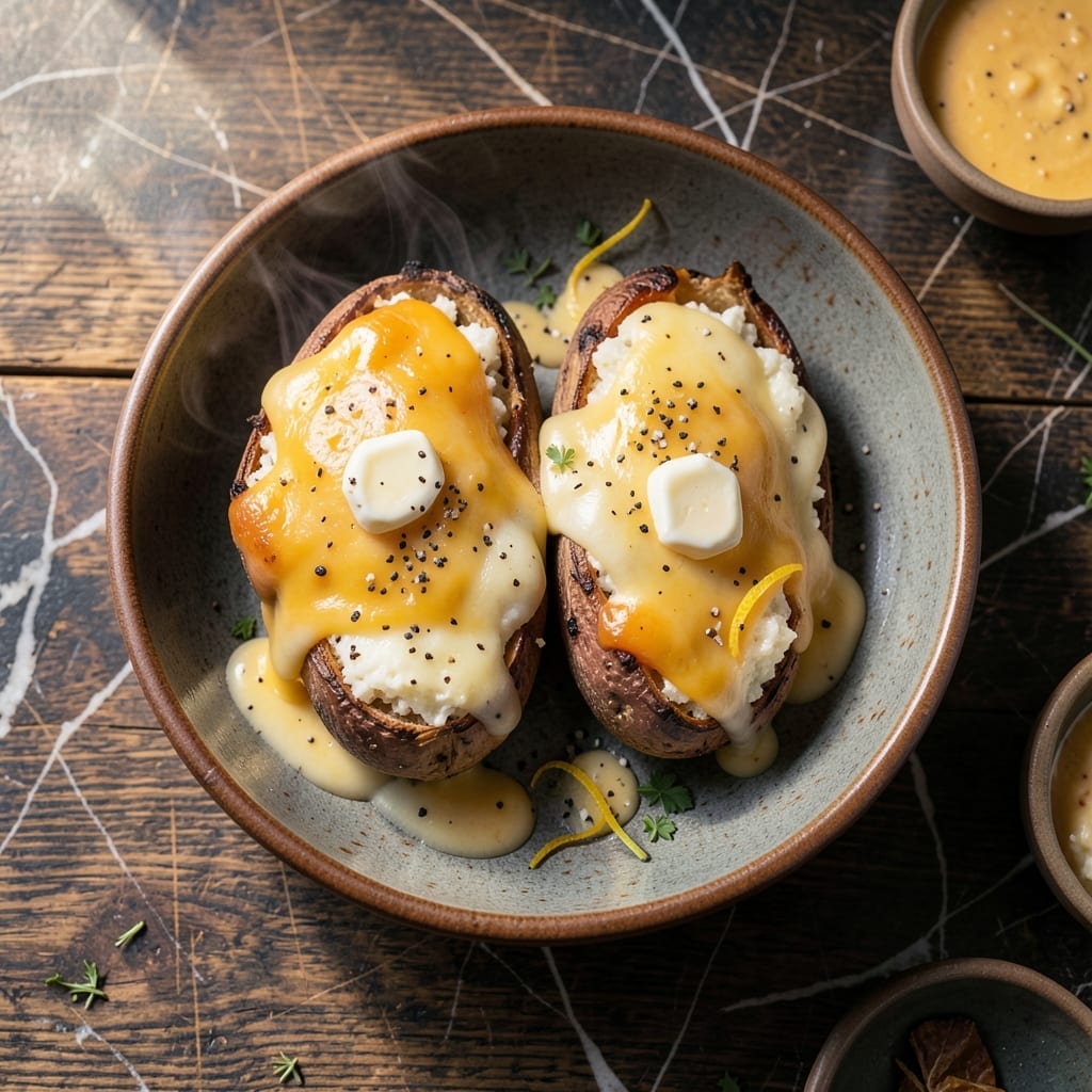 Baked Potato Grilled Cheese Recipe: Crispy Spuds with Gooey Cheese